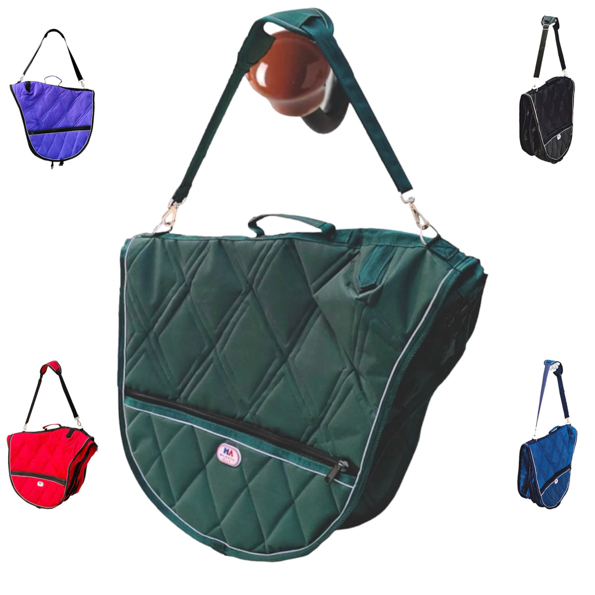Majestic Ally bolsa para silla inglesa con reflejos para visibilidad nocturna