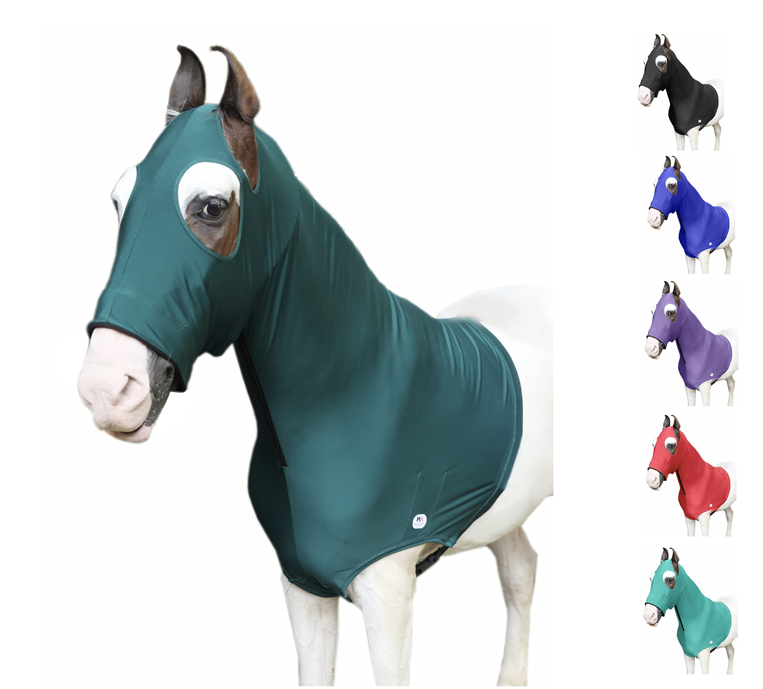 Majestic Ally capucha para caballo con cierre-frontal, ajuste fácil y cómodo.