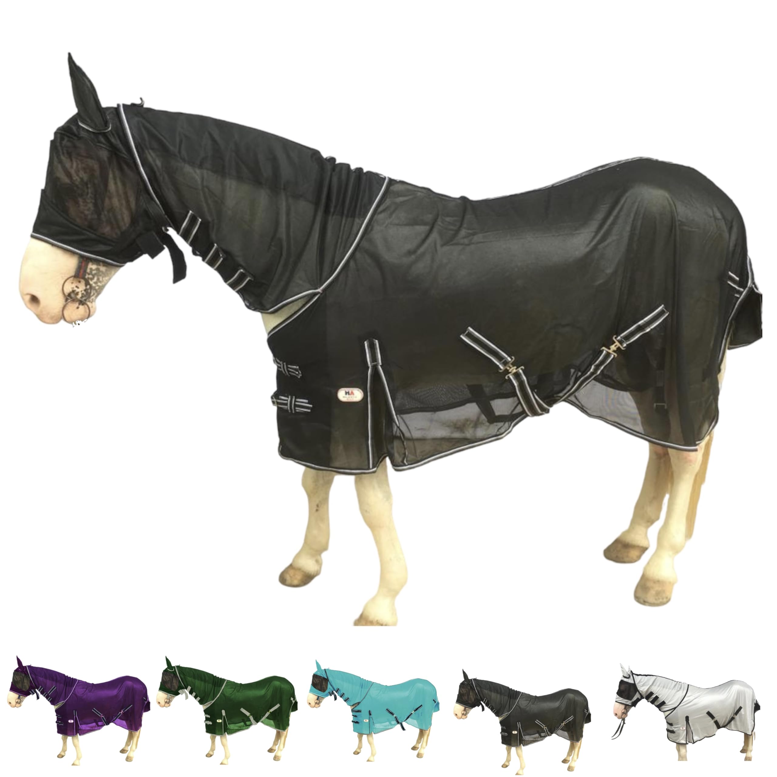 Majestic Ally cobertor con malla transpirable para mantener al caballo fresco.
