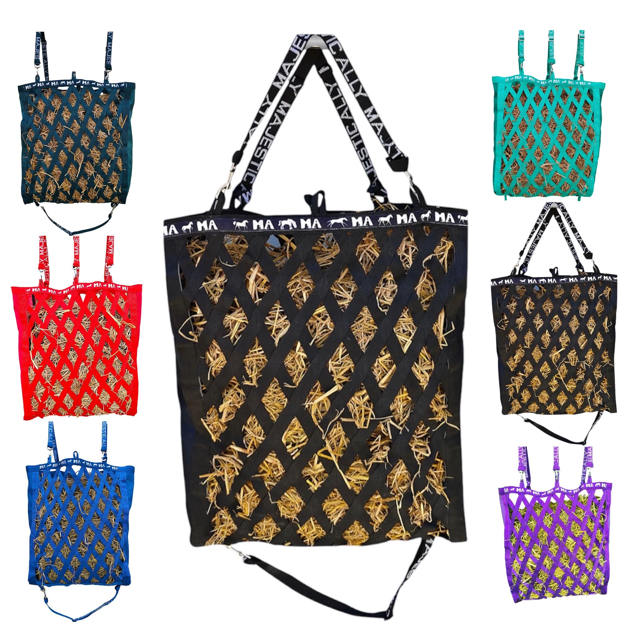 Majestic Ally, correas ajustables para colgar en establos y cercas.