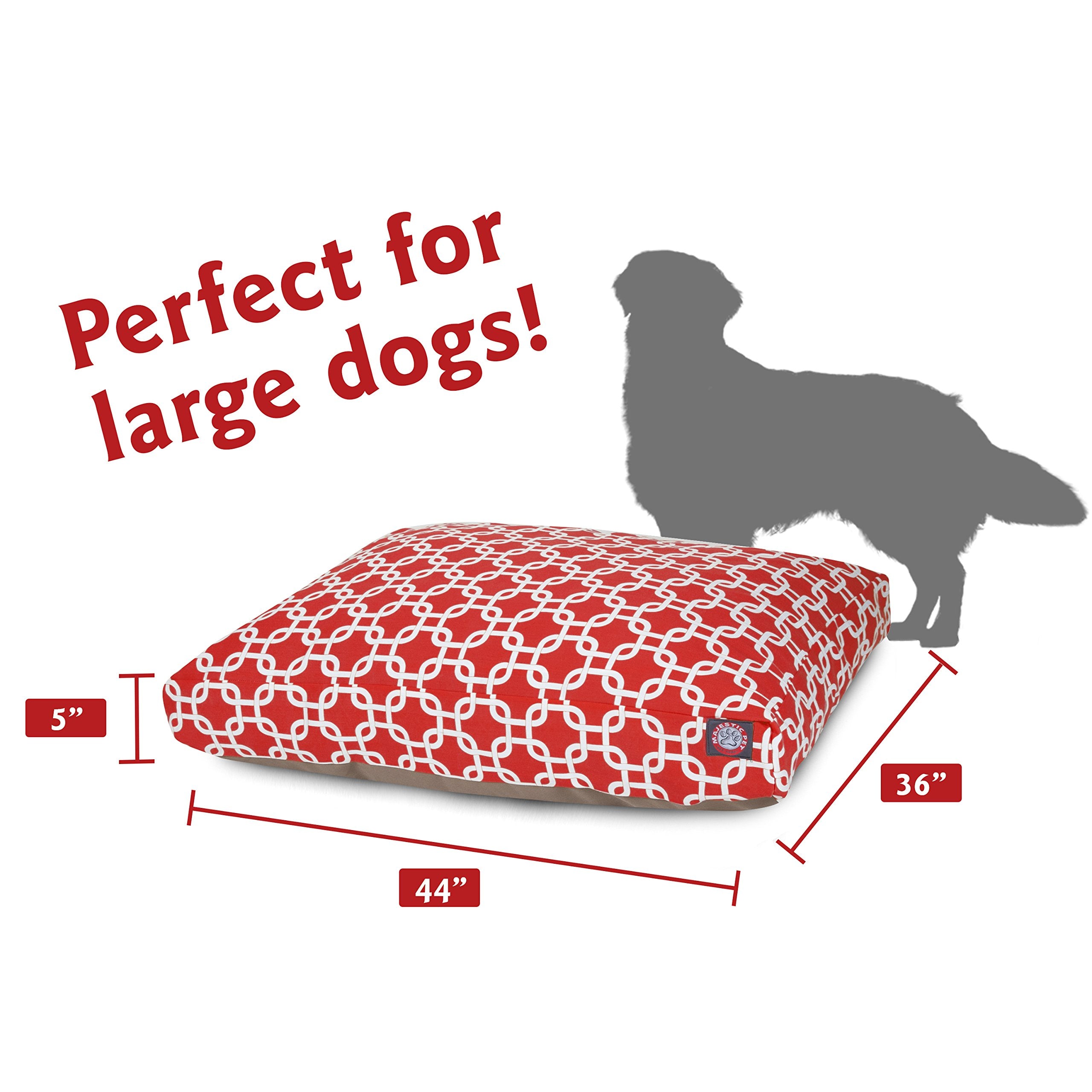 Base impermeable protege contra derrames en la cama Majestic Pet Links.