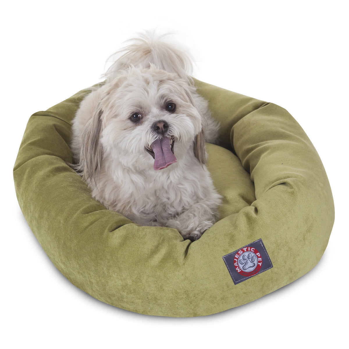 Majestic Pet cama donut 24pulgadas: refugio cómodo para siestas relajadas de tu mascota.