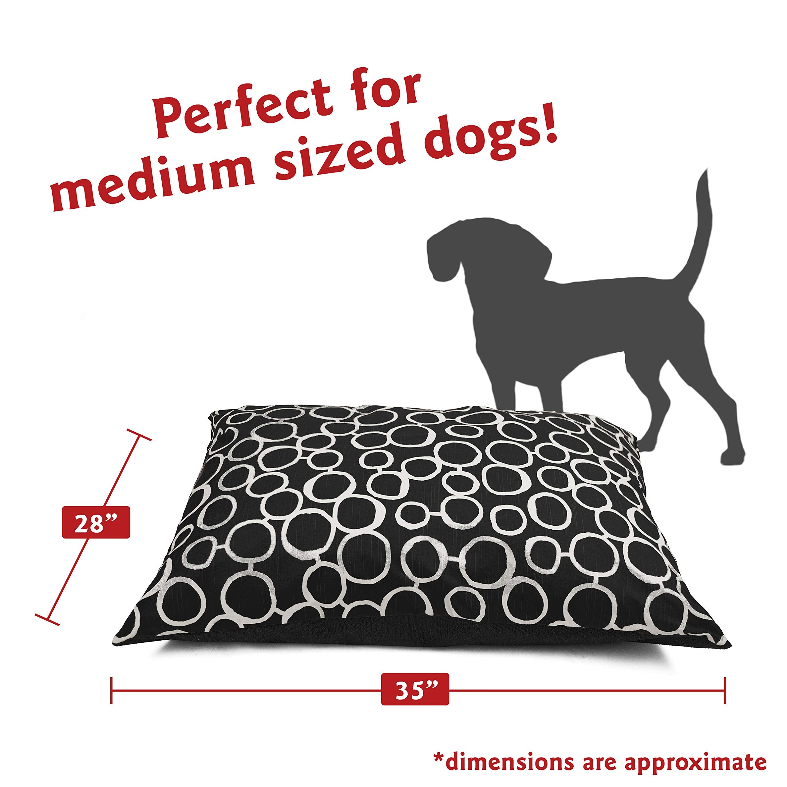 Majestic Pet cama para perro con base antideslizante estable durante el descanso.