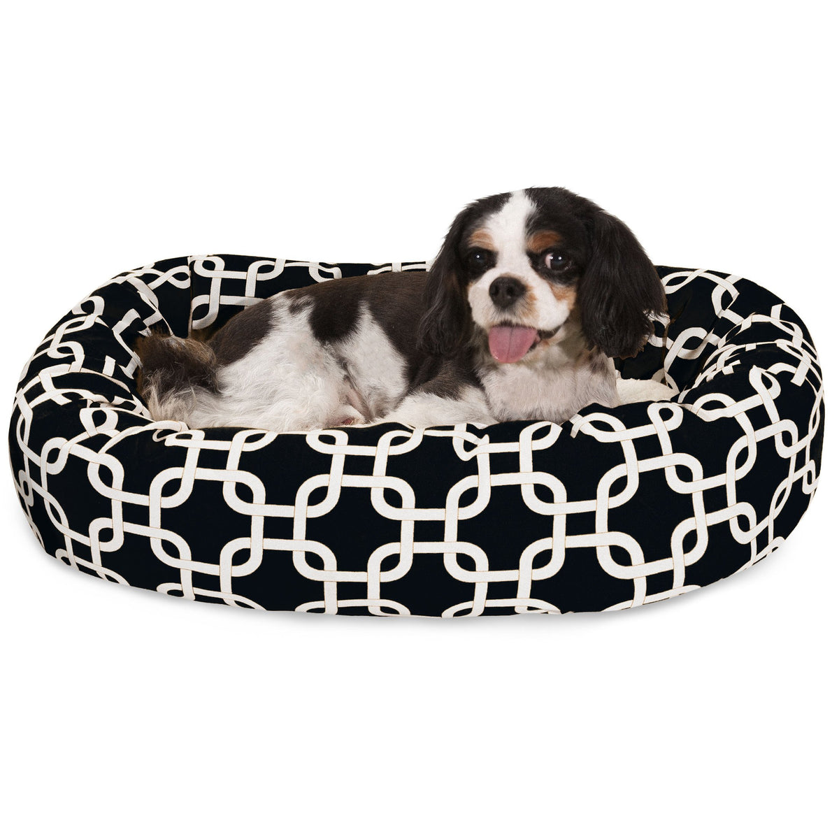 Majestic Pet cama redonda; confort suave para descansar.