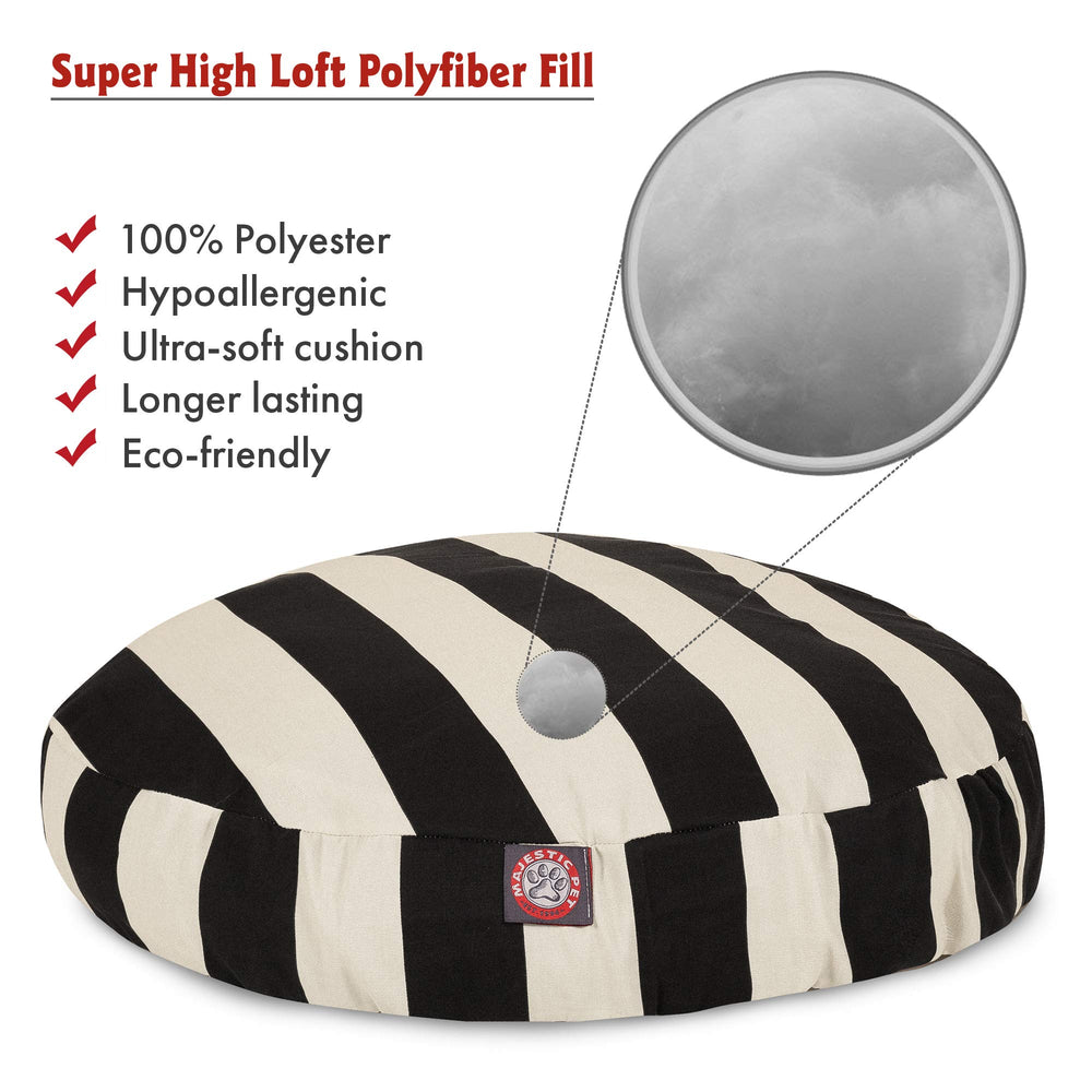 Cama Majestic Pet con tejido exterior de poliéster tratado con rayos ultravioleta para exterior.