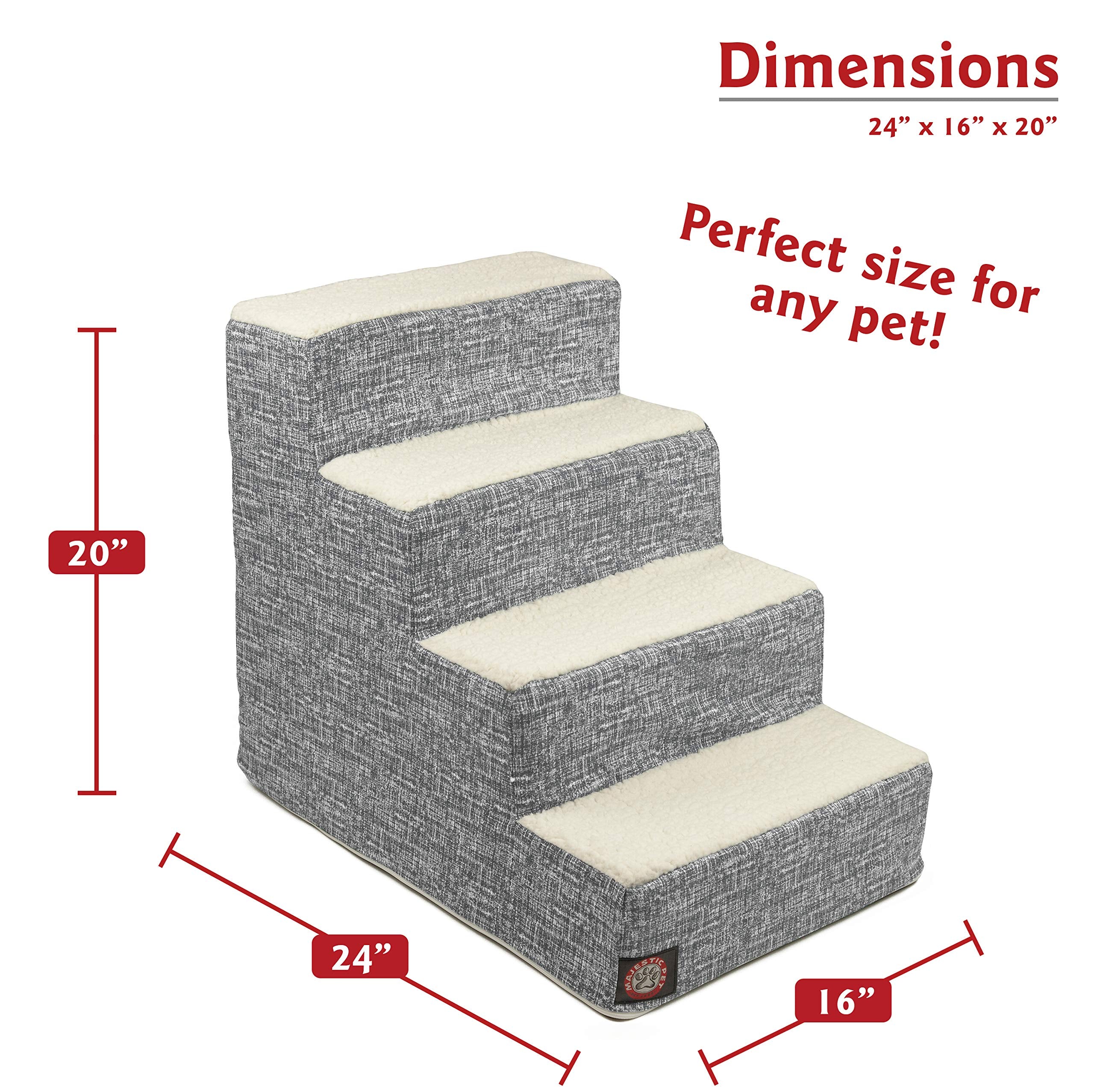 Majestic Pet base impermeable, superficie estable para uso interior.