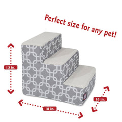 Majestic Pet escalera cama alta gris mejora movilidad diaria.