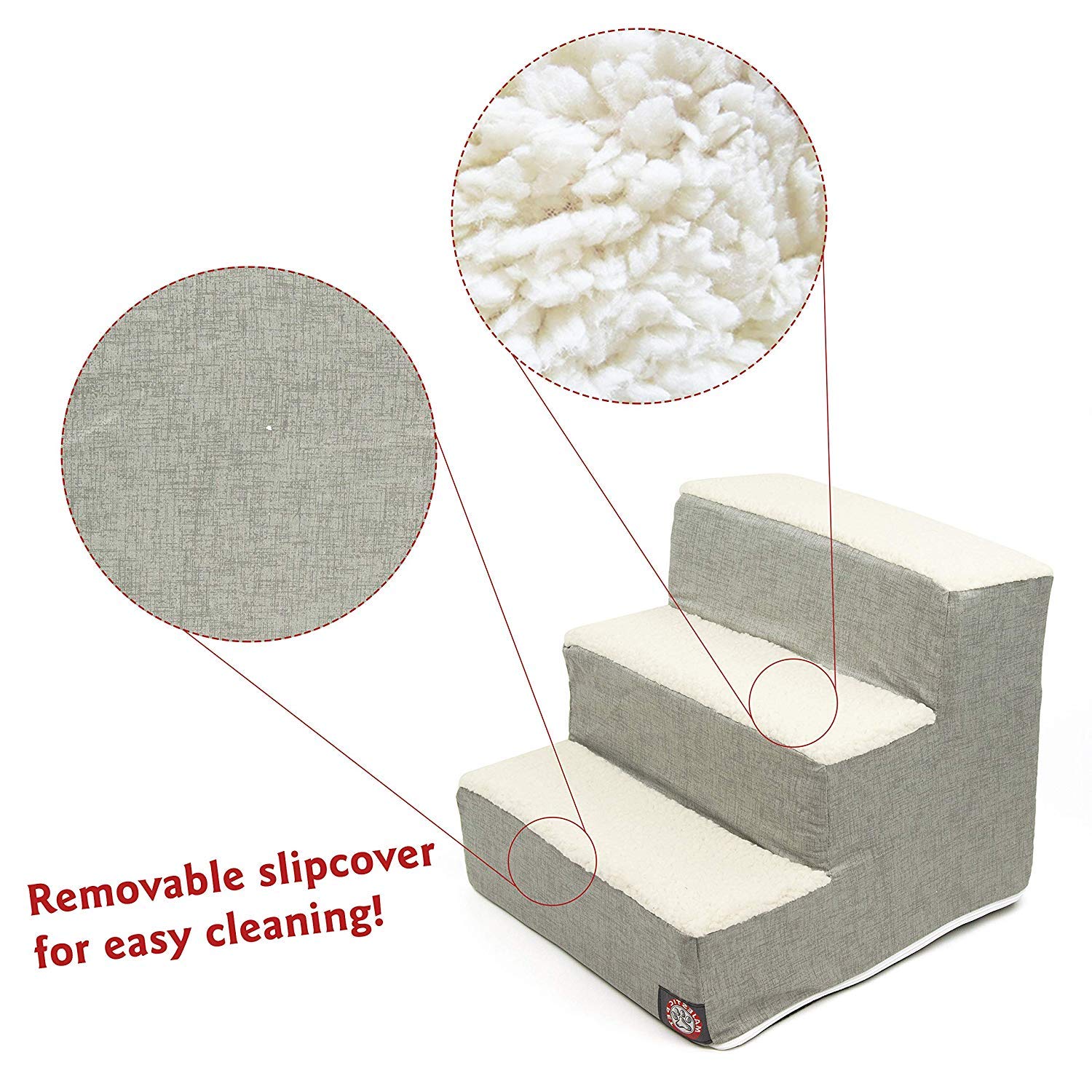 Majestic Pet escalones para cama alta, reduce el riesgo de lesiones.