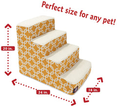 Majestic Pet escalera para perros con cubierta lavable, ideal para uso diario.