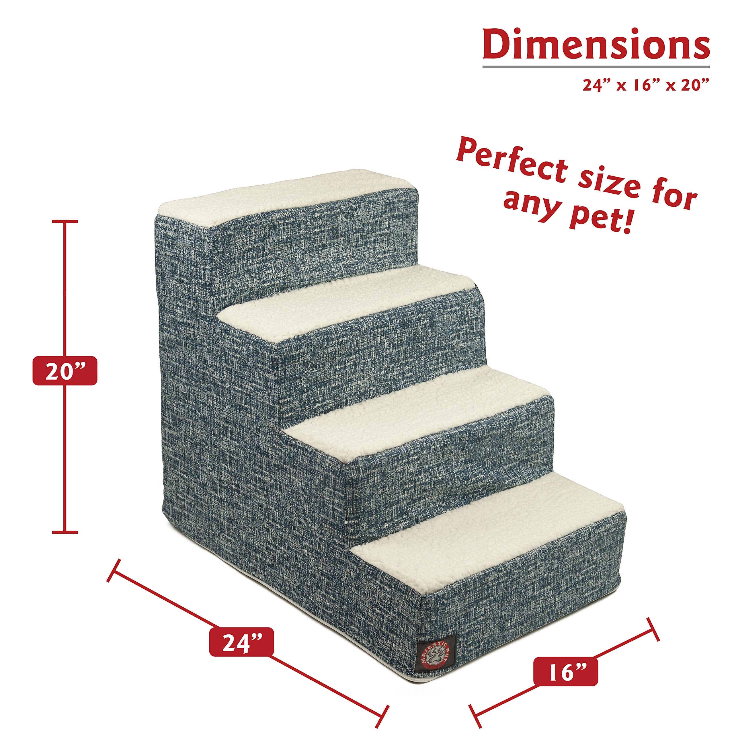 Majestic Pet inserto de foam amortiguado, aporta soporte cómodo para mascotas mayores.