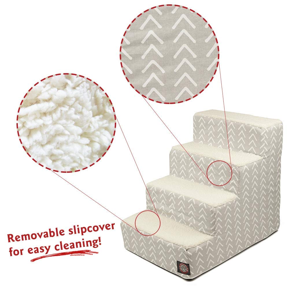 Majestic Pet escalera con inserto de espuma, apoyo suave para subir