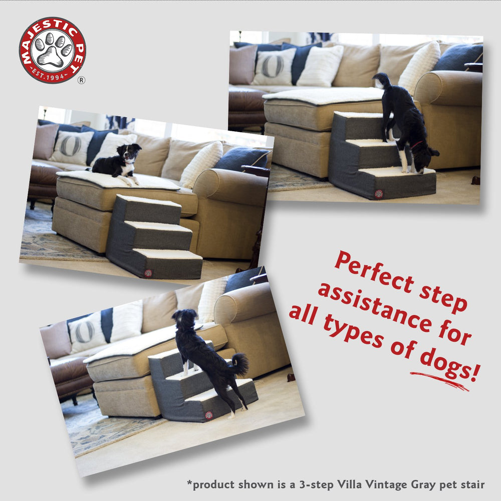Majestic Pet espuma interior y tapizado estable, soporte seguro para subir