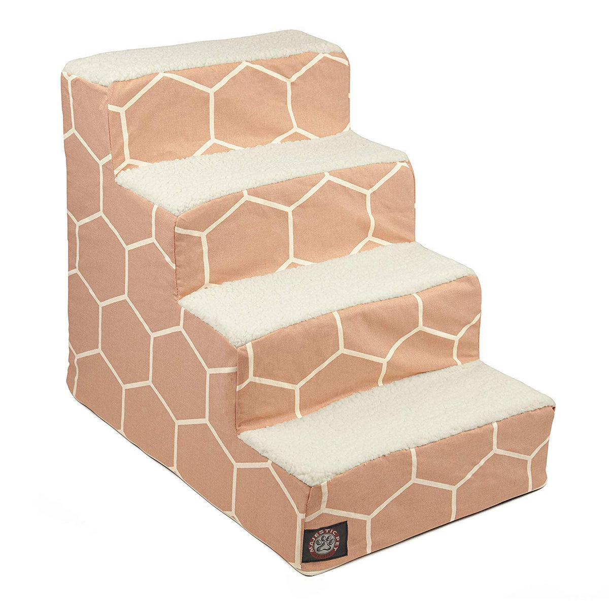 Majestic Pet escaleras para perros 4 pasos blush facilitan subir a la cama