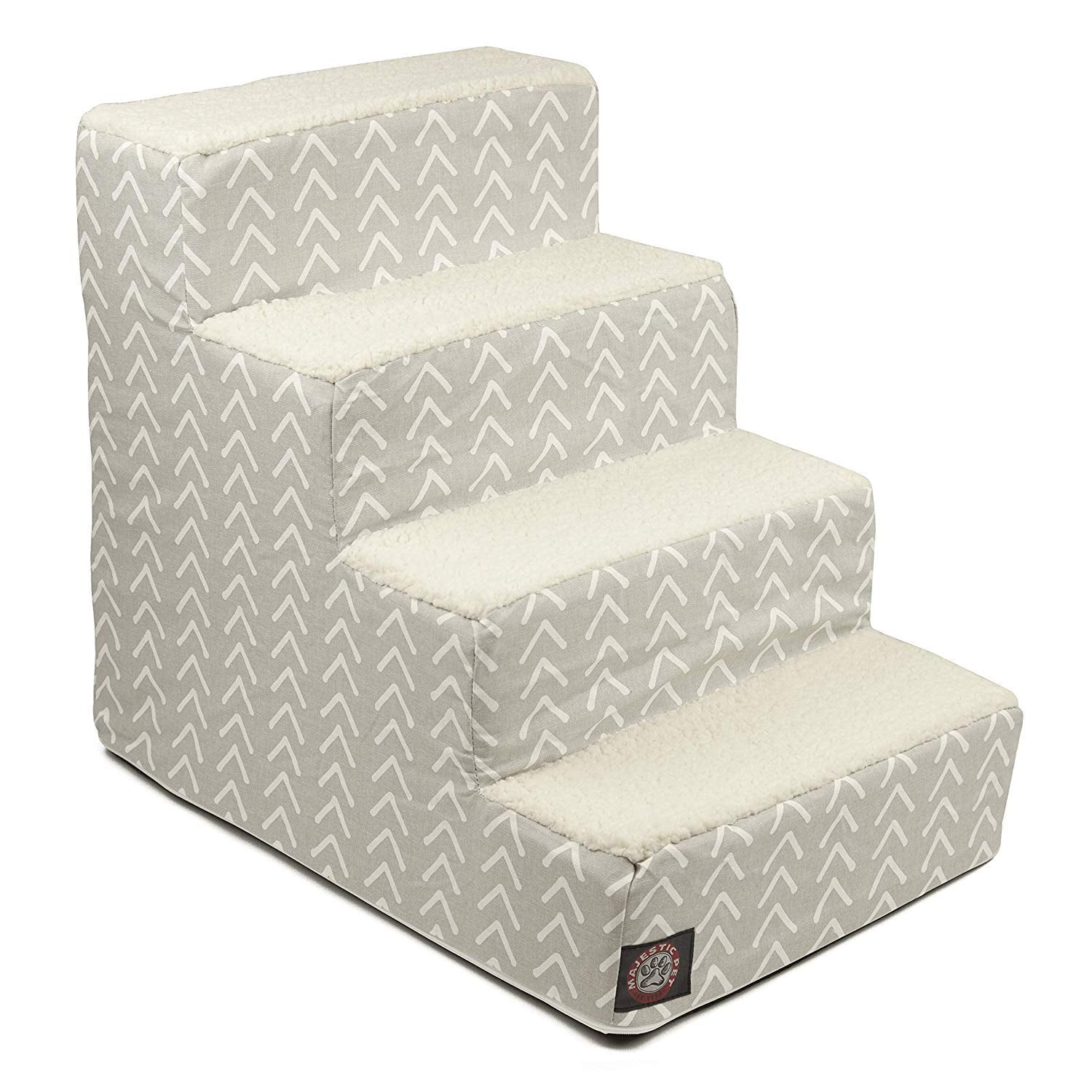 Majestic Pet escalera de 4 pasos para perros, portátil y fácil subir a la cama alta