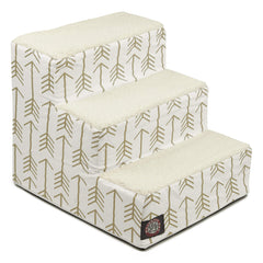Majestic Pet escalones 3 pasos para perros pequeños, acceso seguro a la cama alta.
