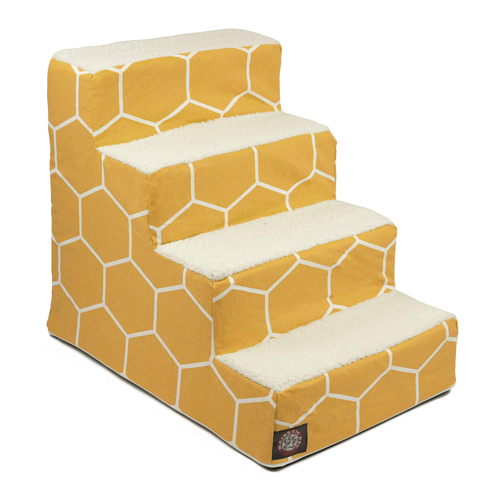 Majestic Pet escalones 4 pasos portátiles para perros pequeños facilitan subir a la cama