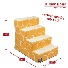 Majestic Pet diseño hexo amarillo realza la habitación y ayuda en la rutina diaria