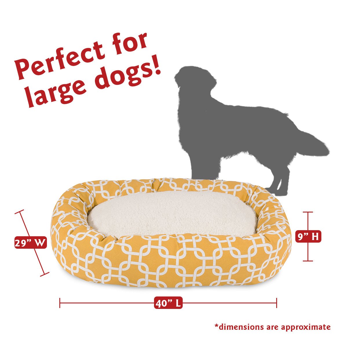 Majestic Pet funda con cremallera lavable para limpieza fácil de la cama