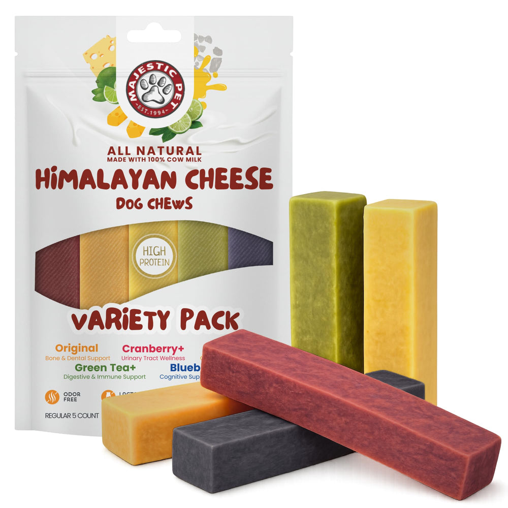 Majestic Pet Himalayan queso natural para perros masticadores de potencia.
