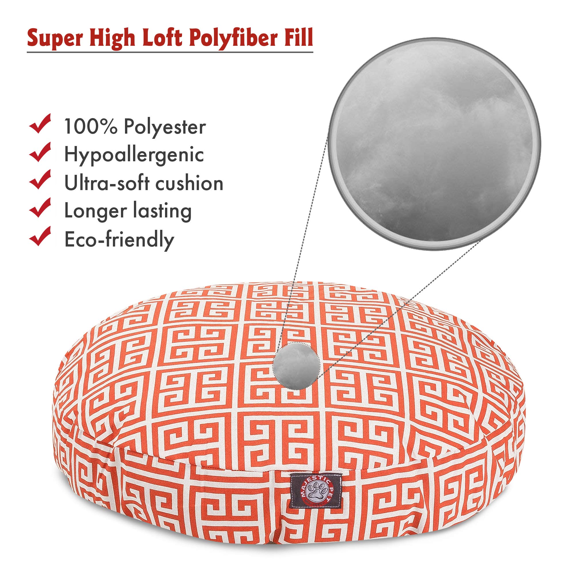 Funda desmontable lavable de Majestic Pet Orange Towers para limpieza fácil.