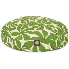 Majestic Pet Sage Plantation cama para perro redonda, apta para uso interior y exterior con funda lavable.