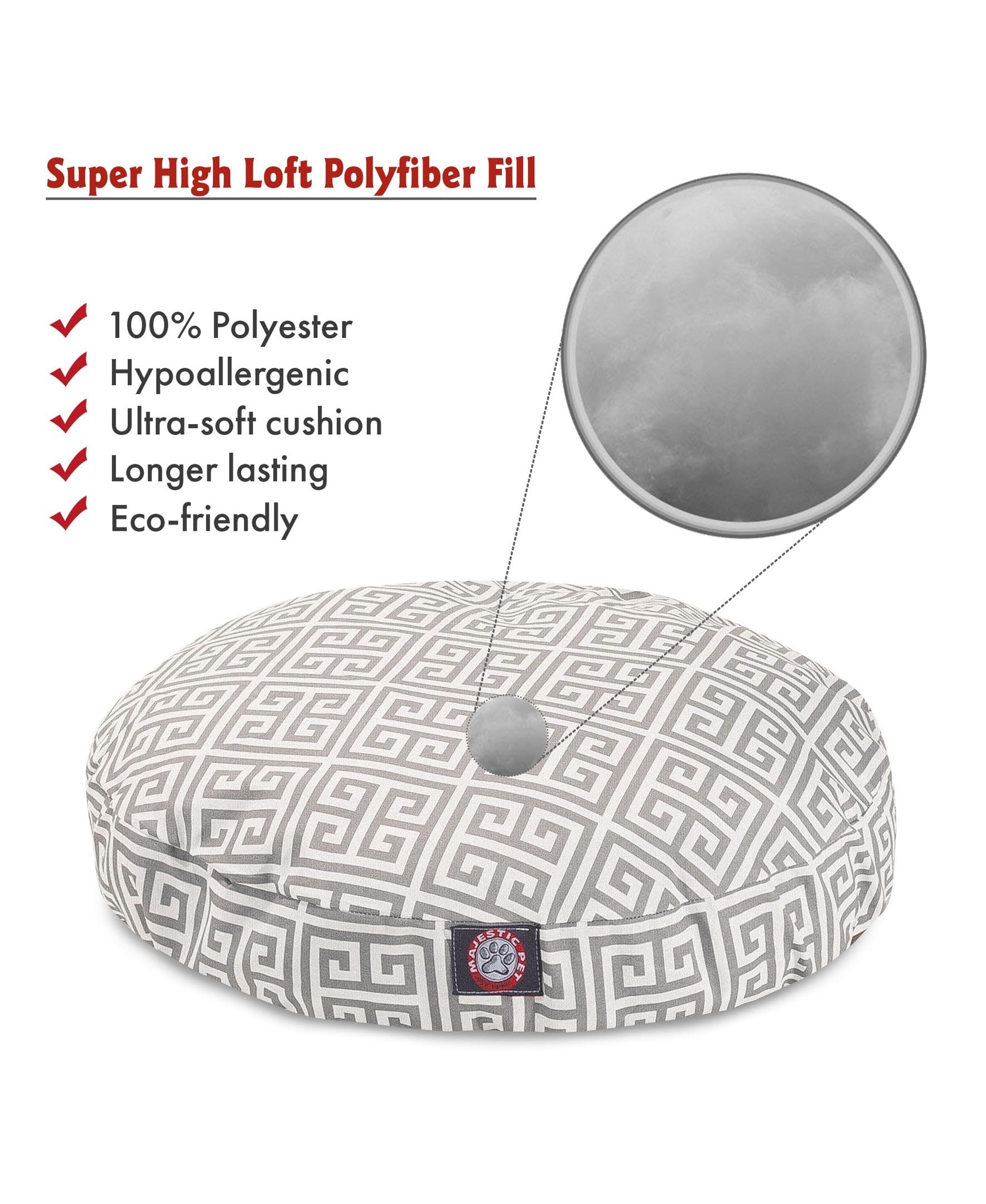 Funda desmontable de Majestic Pet Grey Towers para limpieza fácil
