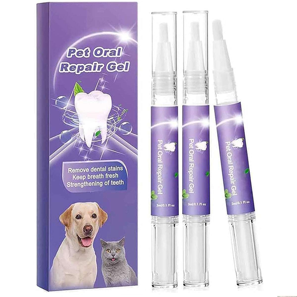 MAKABAKA gel reparacion oral para mascotas, mejora la limpieza y reduce placa dental.