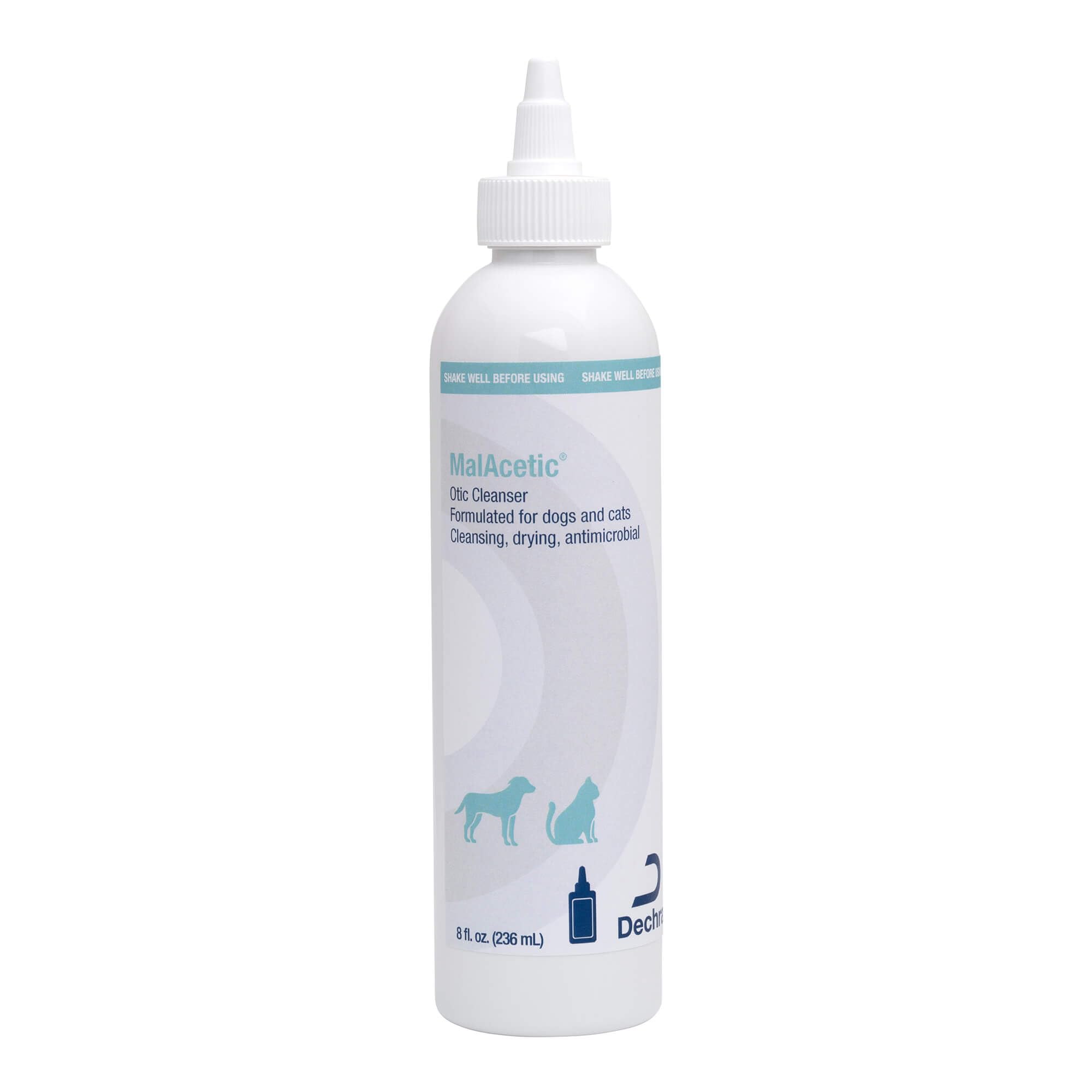 MalAcetic Otic Cleanser verter en la oreja para limpieza suave de mascotas