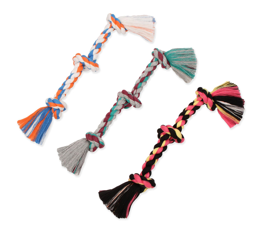 Mammoth Flossy Chews, juguete de cuerda para razas pequeñas, juego seguro