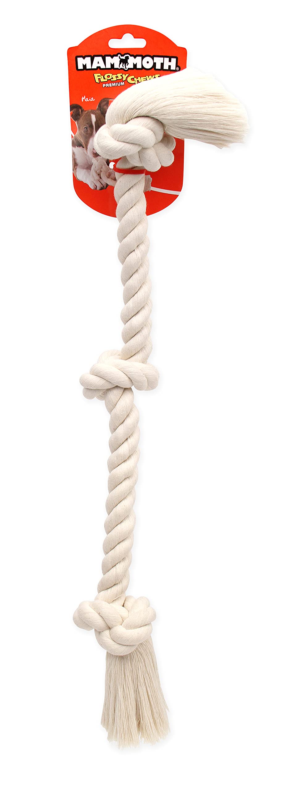 Mammoth Flossy juego interactivo para perros grandes durante la diversión.