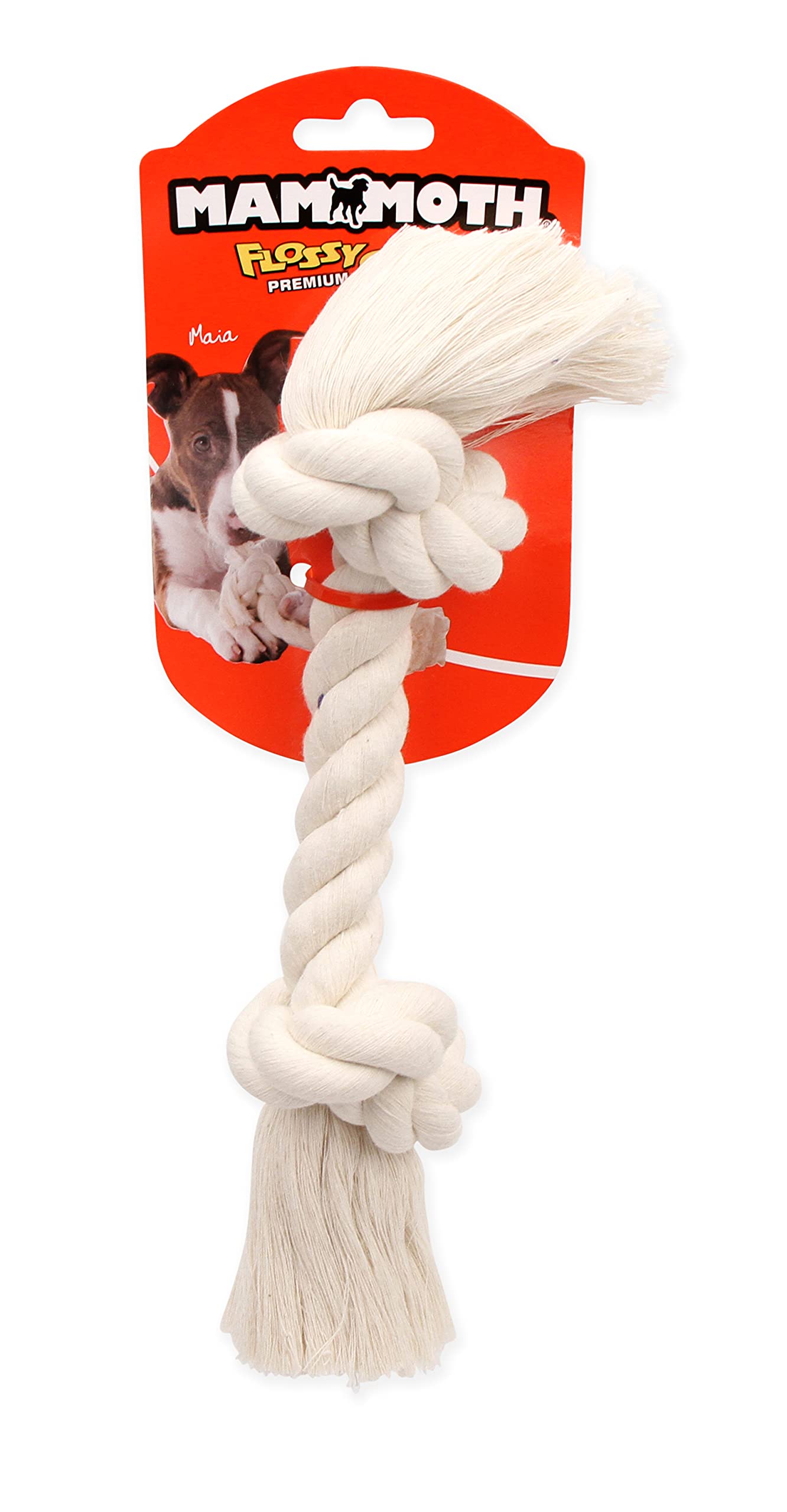 Mammoth Flossy masticables, juego interactivo, perfecto para tirar y recoger