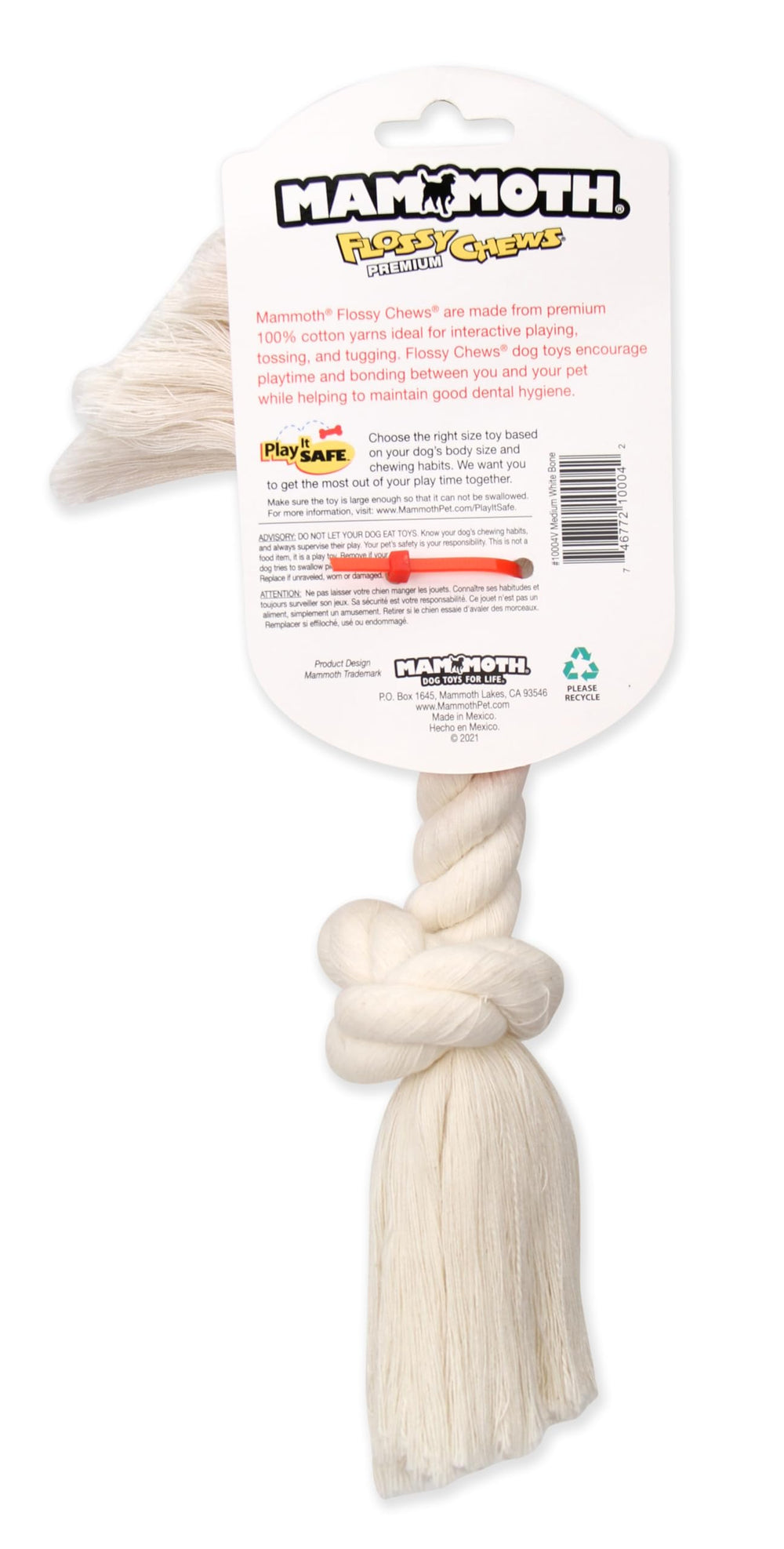 Mammoth Flossy masticables, diseño para todas las razas