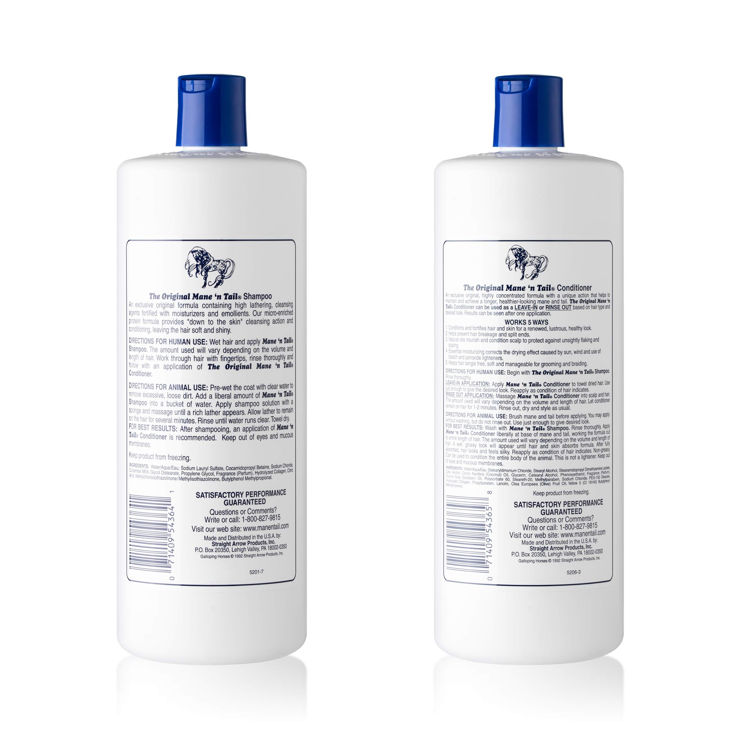 Mane 'N Tail conditioner: botella 32oz para cabello suave y manejable.
