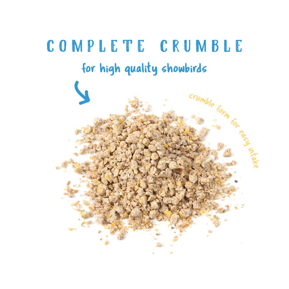 Manna Pro Gamebird Showbird Crumbles con levadura para mejor digestión.