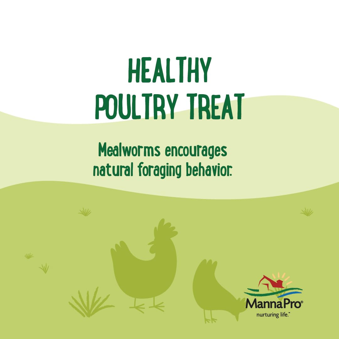 Manna Pro Mealworms naturales, ingredientes simples para una alimentación consciente.
