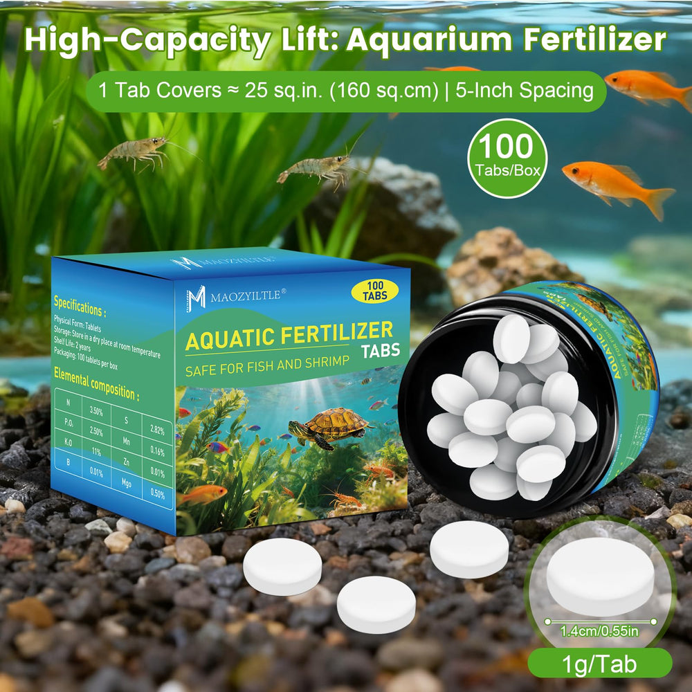 Maozyiltle en tanque plantado, compatible con peces y gambas