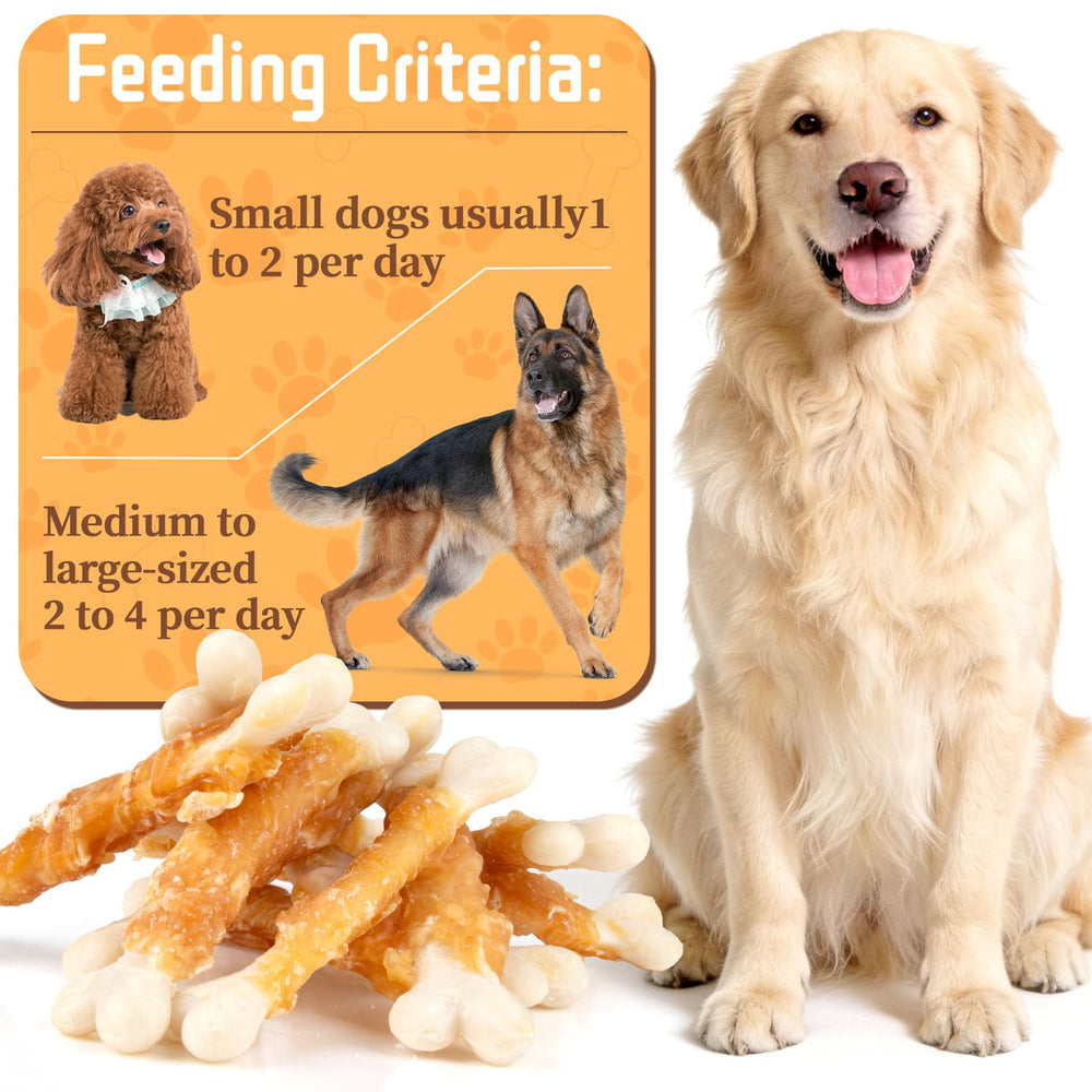 MAQIHAN: cuidado dental diario con masticables sin cuero crudo para perros