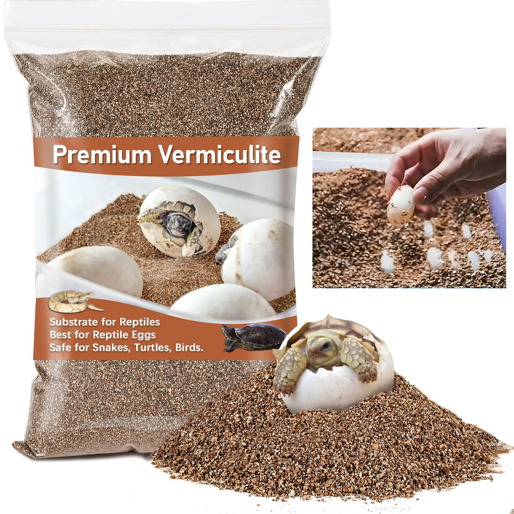 MAQIHAN vermiculita para reptiles en terrario: retiene humedad naturalmente.