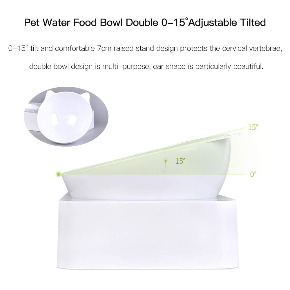 Marchul tazón doble para comida y agua facilita la alimentación.