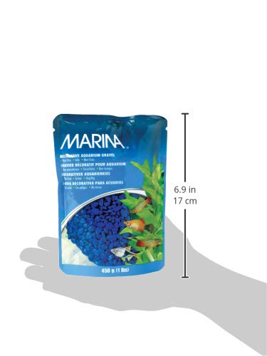 Marina gravilla azul 1 libra decorativa ideal sola o con canicas