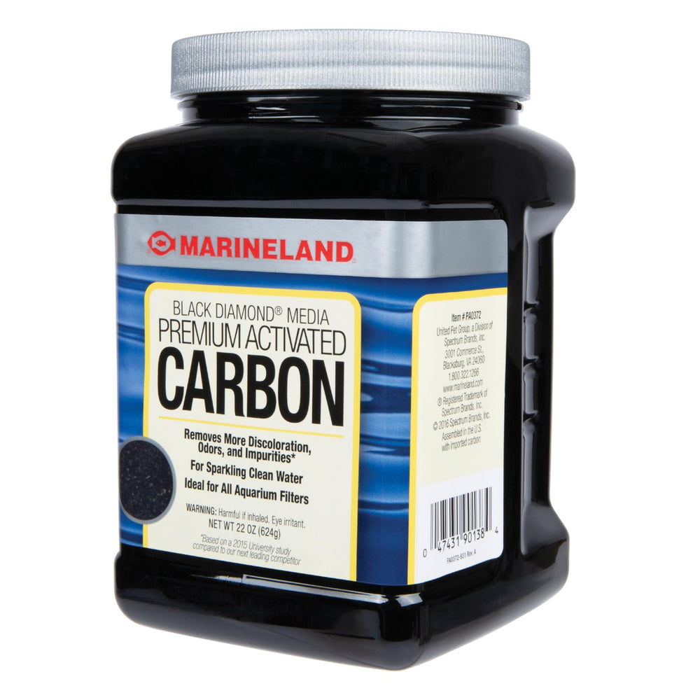 Marineland Carbon Activado para tanques de agua salada, compatibilidad amplia.