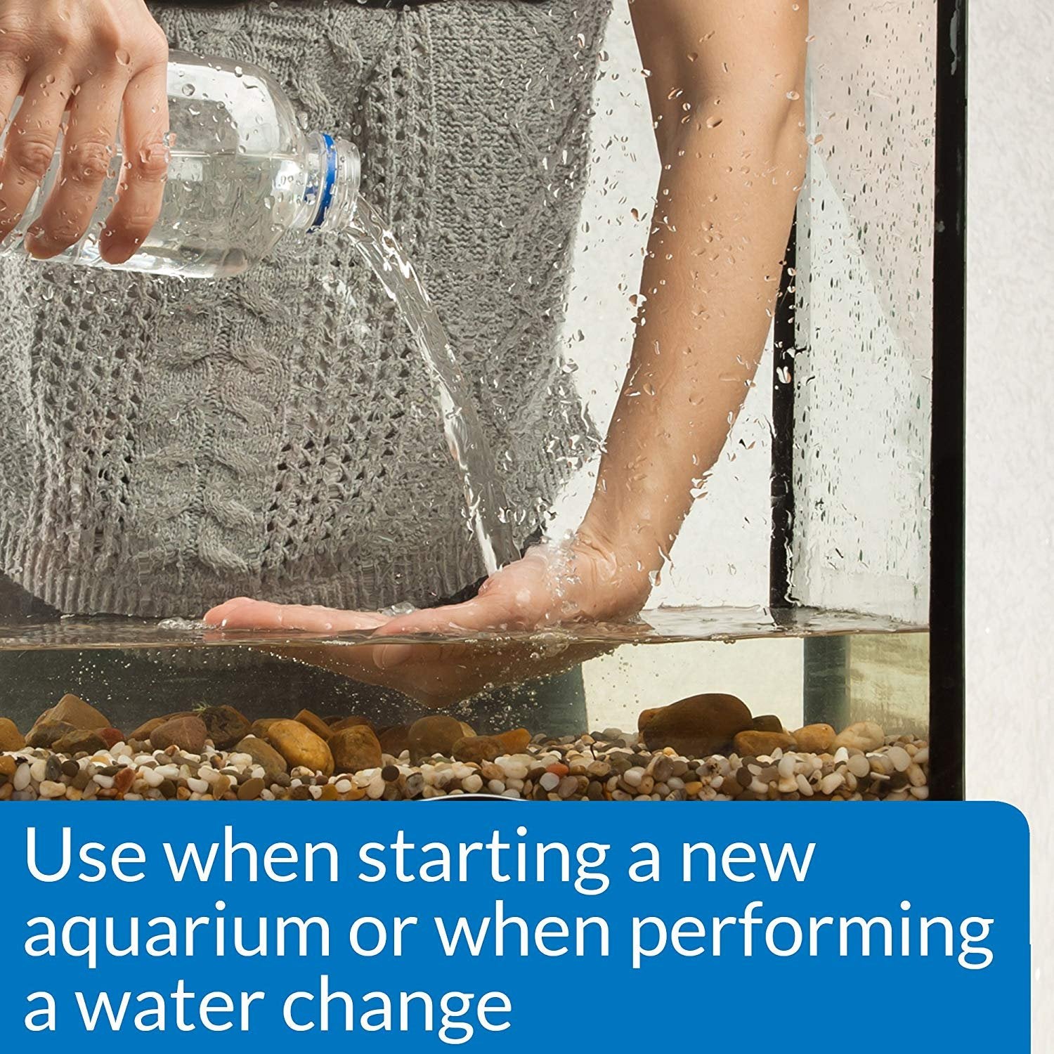Mars Fishcare Aquarium Salt, envase práctico para reposición rápida del acuario.