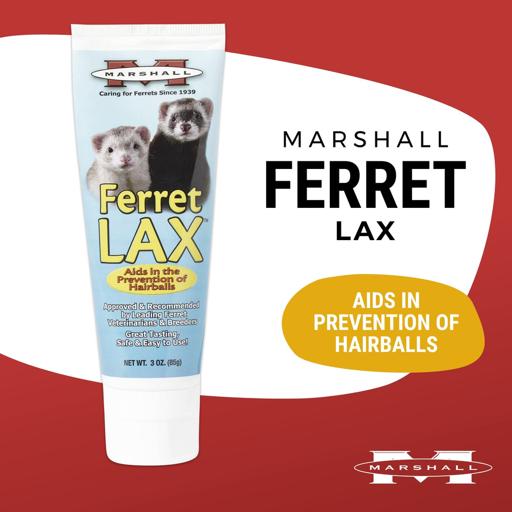 Marshall Ferret Lax Hairball Remedy, aplicación de pasta fácil de usar para hurones.