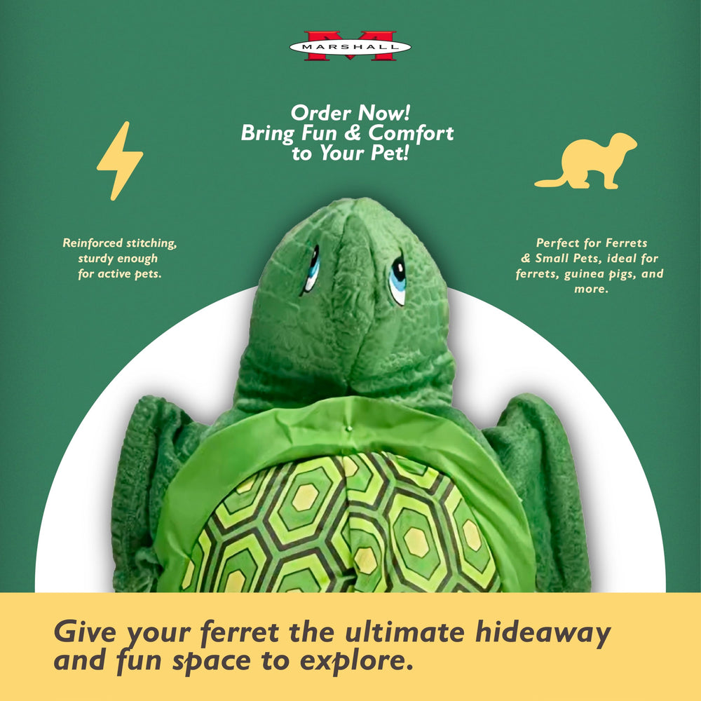 Marshall Pet Turtle Tunnel: tunel plegable para almacenamiento cómodo.