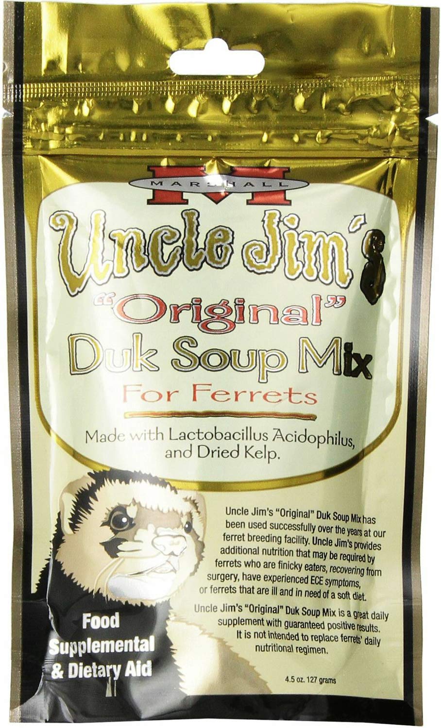 Marshall Uncle Jim's Duk Soup Mix, empaque de 1,69 lb, práctico para guardar.