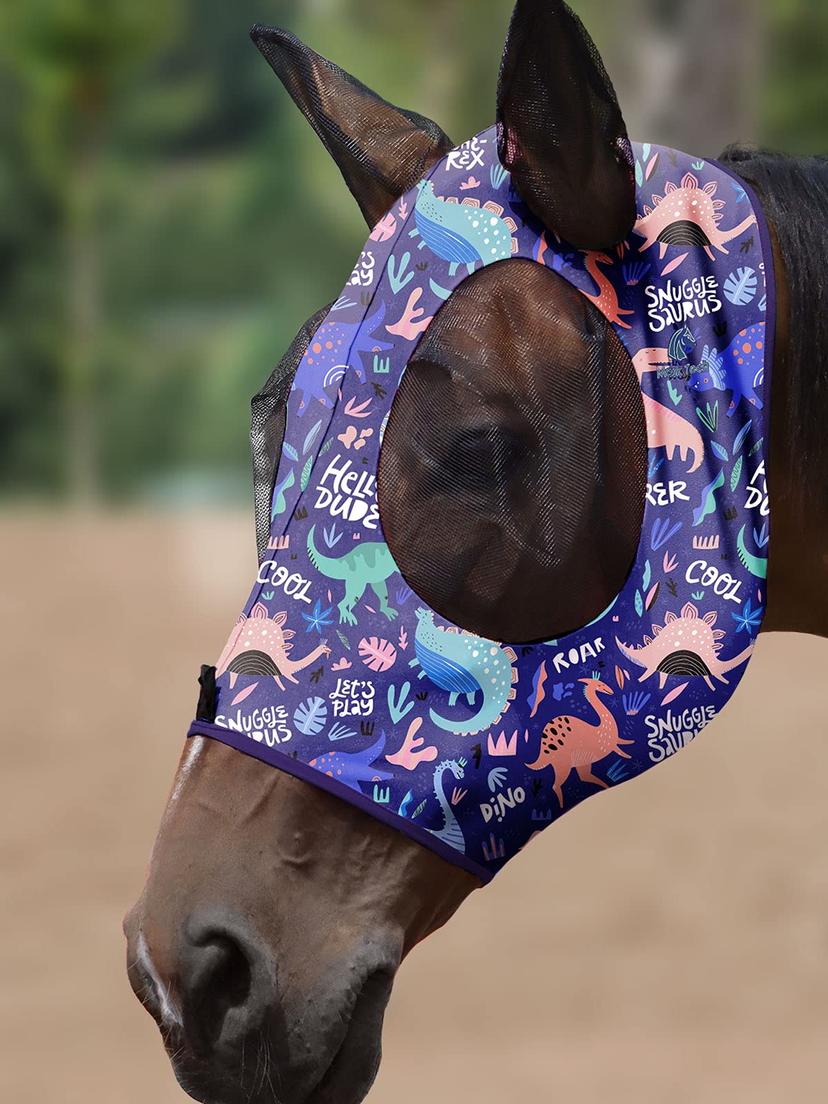 Mask-Tech caballo malla con protección UV ligera para días soleados