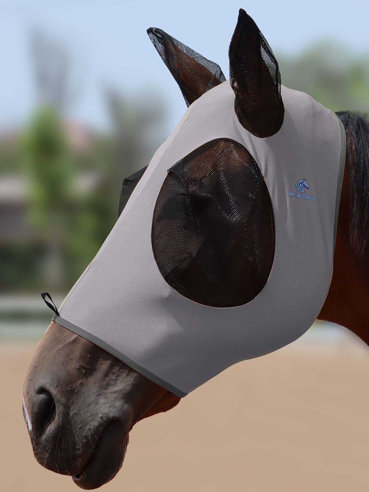 Mask-Tech Horse Fly Mask proteccion-uv para jornadas soleadas.