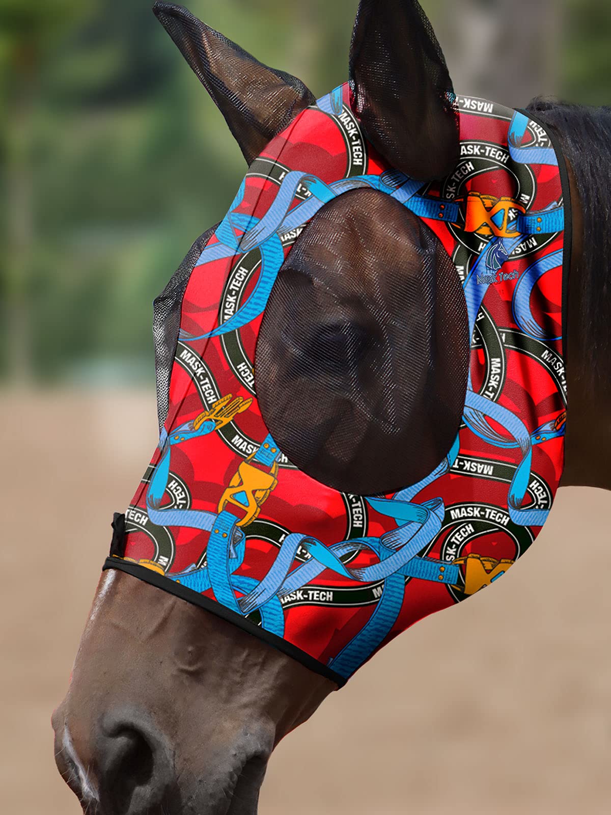 Mask-Tech protección UV para piel del caballo durante uso al aire libre