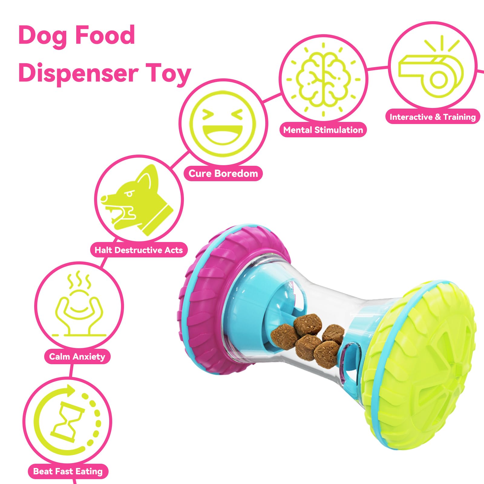 MateeyLife Alimentación Lenta para Perro para Juego Prolongado.