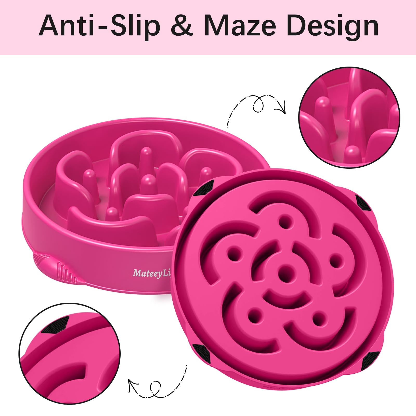 MateeyLife capacidad de 4 tazas para racionar comidas grandes